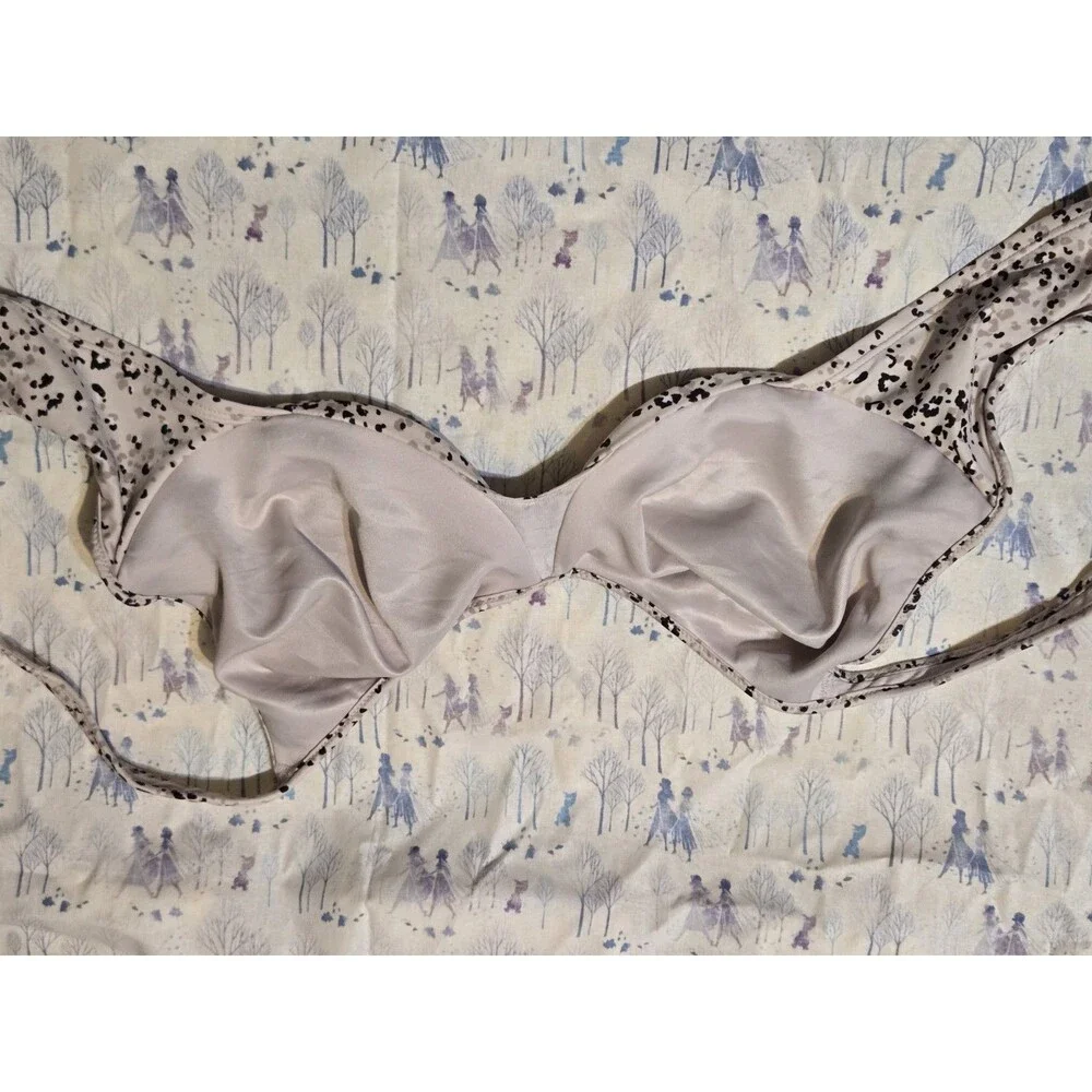 Bali Passion for Comfort Underwire Bra 38D Sandshell Animal Print DF3383